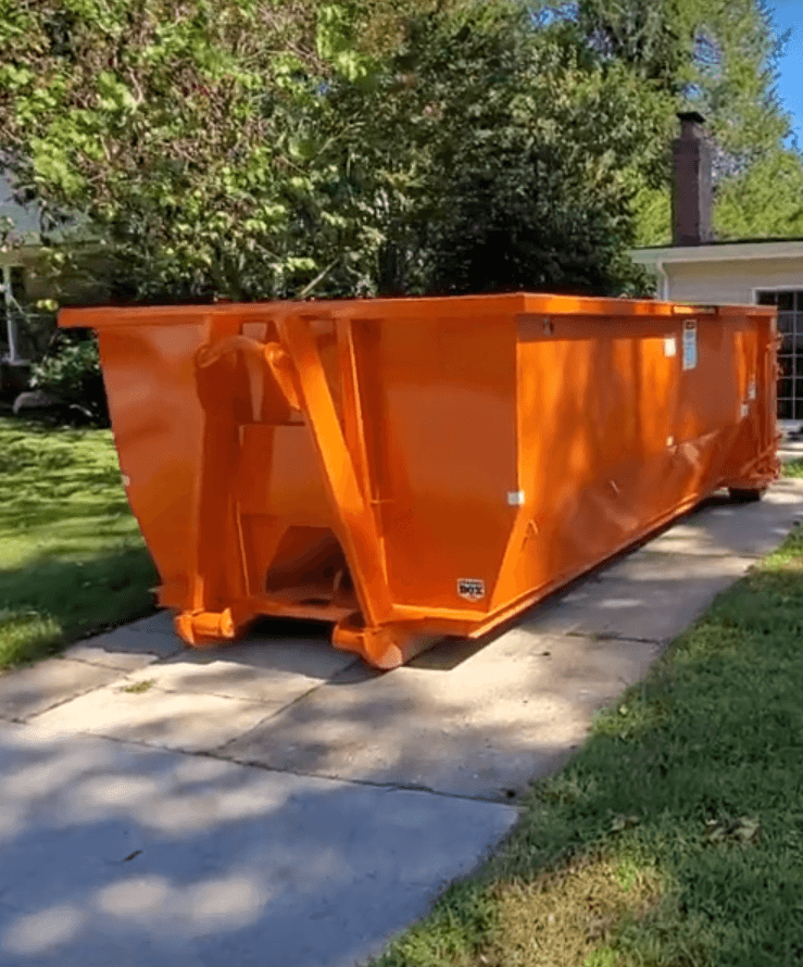 15 Yard bin dropped off in driveway