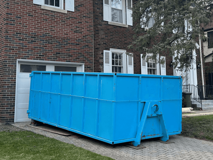 20 Yard Dumpster Dropped in Driveway