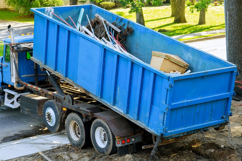 Loaded Roll-Off Bin Pick-up