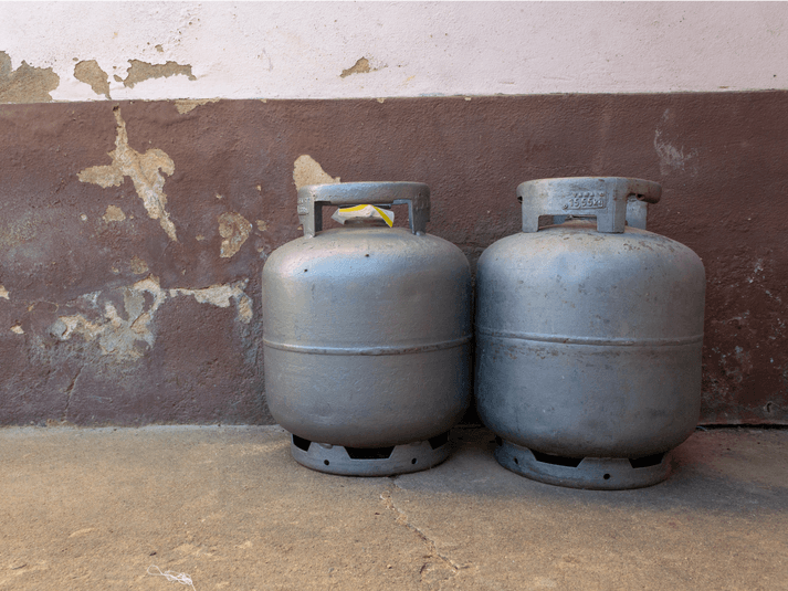 Hazardous waste propane cylinders are not to be put into construction dumpsters