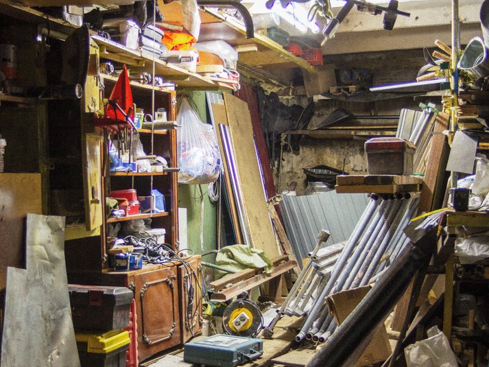 Residential dumpster rental needed for garage cleanout 